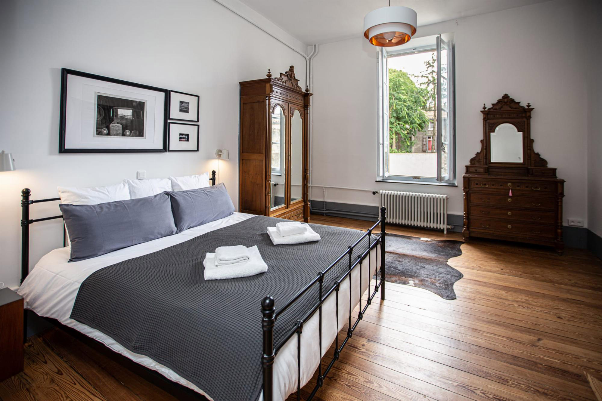 Luxury bedroom in holiday home in Western France